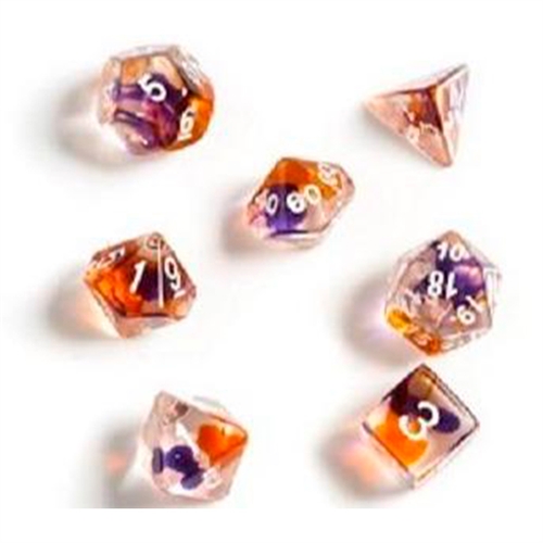 Purple Orange Clear - Rollespilsterninger - Sirius Dice